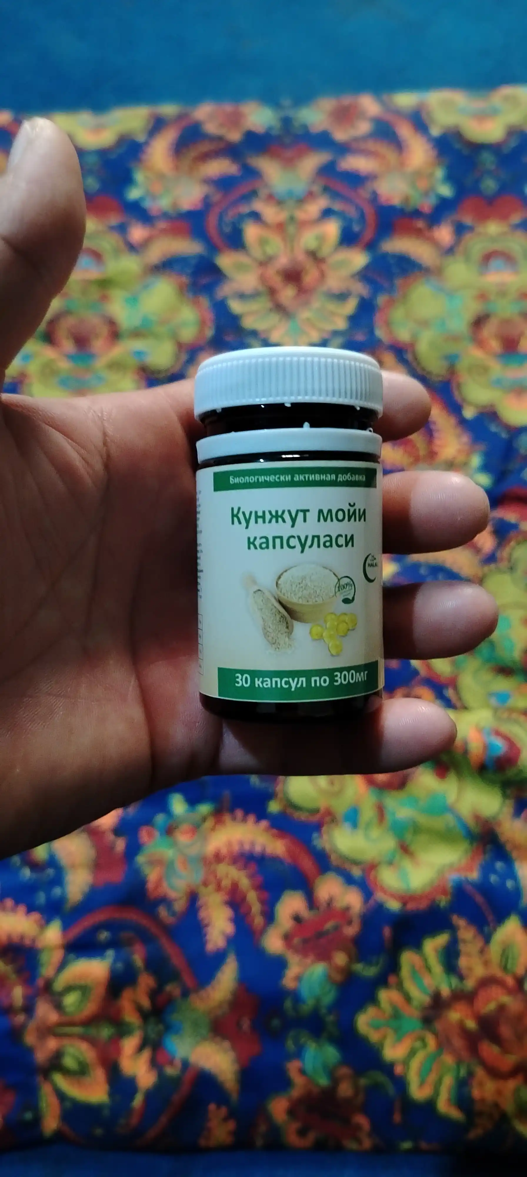 Kunjut yog'i, 300 mg, 30 kapsulalar, "Kaltsiy manbai"