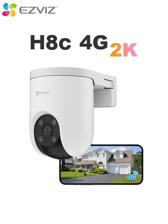 EZVIZ kamera 4G SIM kartali CS-H8C, 3MP, video kuzatuv, kamera video kuzatuv, Kamera 360 - 