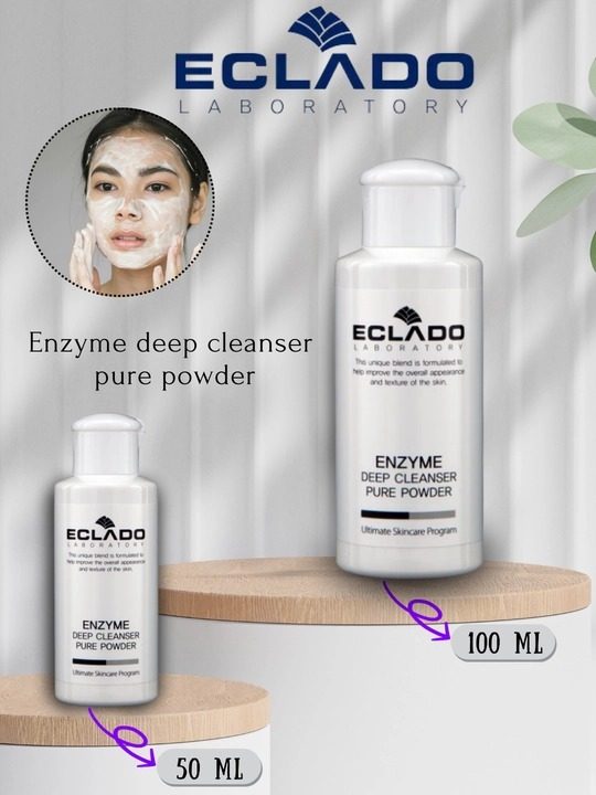 ECLADO ENZYME DEEP CLEANSER PURE POWDER, Пудровая маска для лица - 