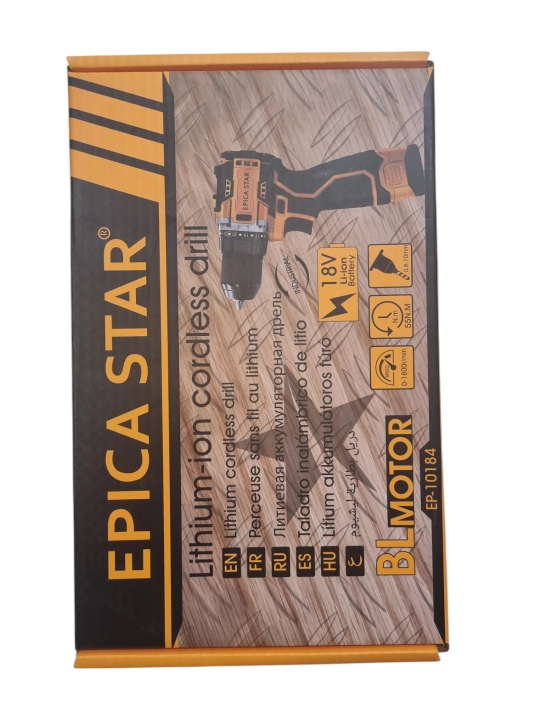 Литиевая аккумуляторная дрель Epica EP-10184, Lithium cordless drill