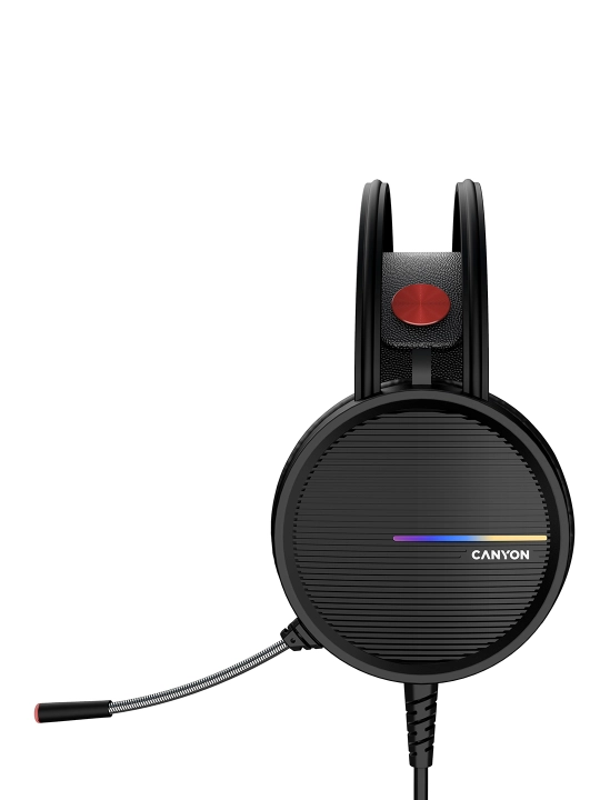 O'yin simli quloqchinlar CANYON Interceptor GH-8A, RGB yoritgich bilan