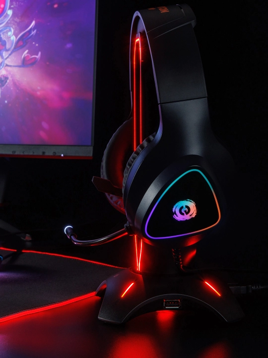 Gaming simli quloqchin CANYON Shadder GH 6,  RGB yoritgich bilan