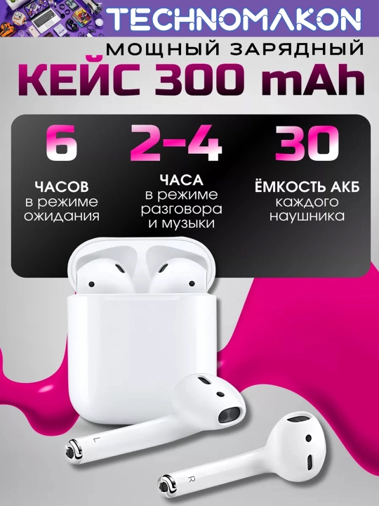 Simsiz quloqchinlar i 18 5.0 TWS Bluetooth, mikrofoni bilan