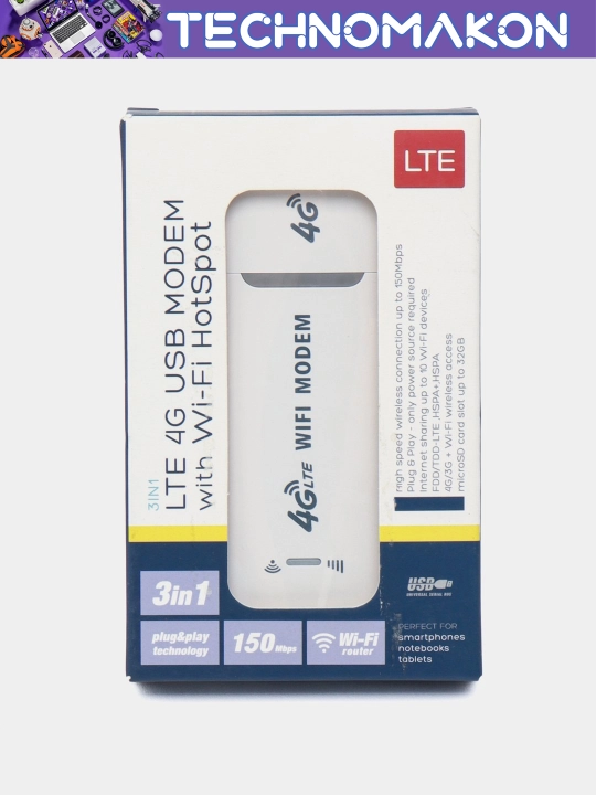 WI-FI модем с функциями роутера 4G LTE USB, 4G модем