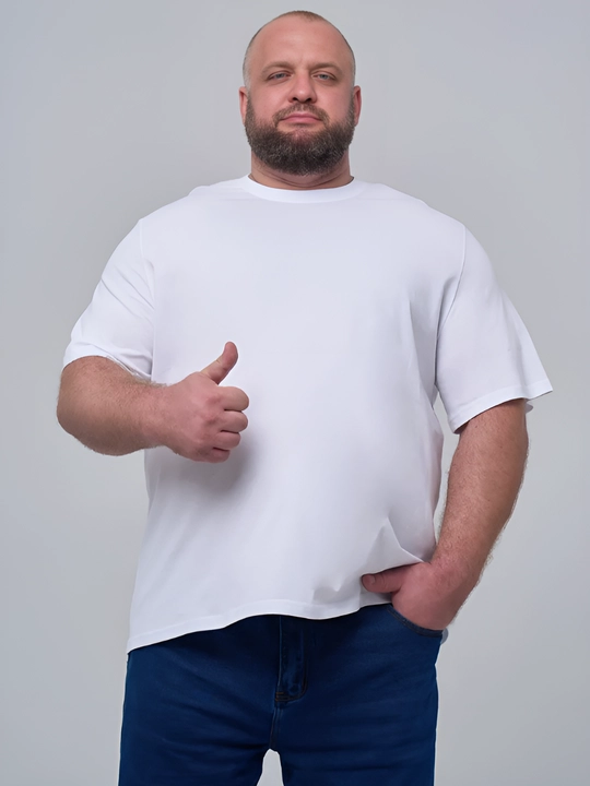 Katta o'lchamli futbolka, velikan futbolka, 100% paxta