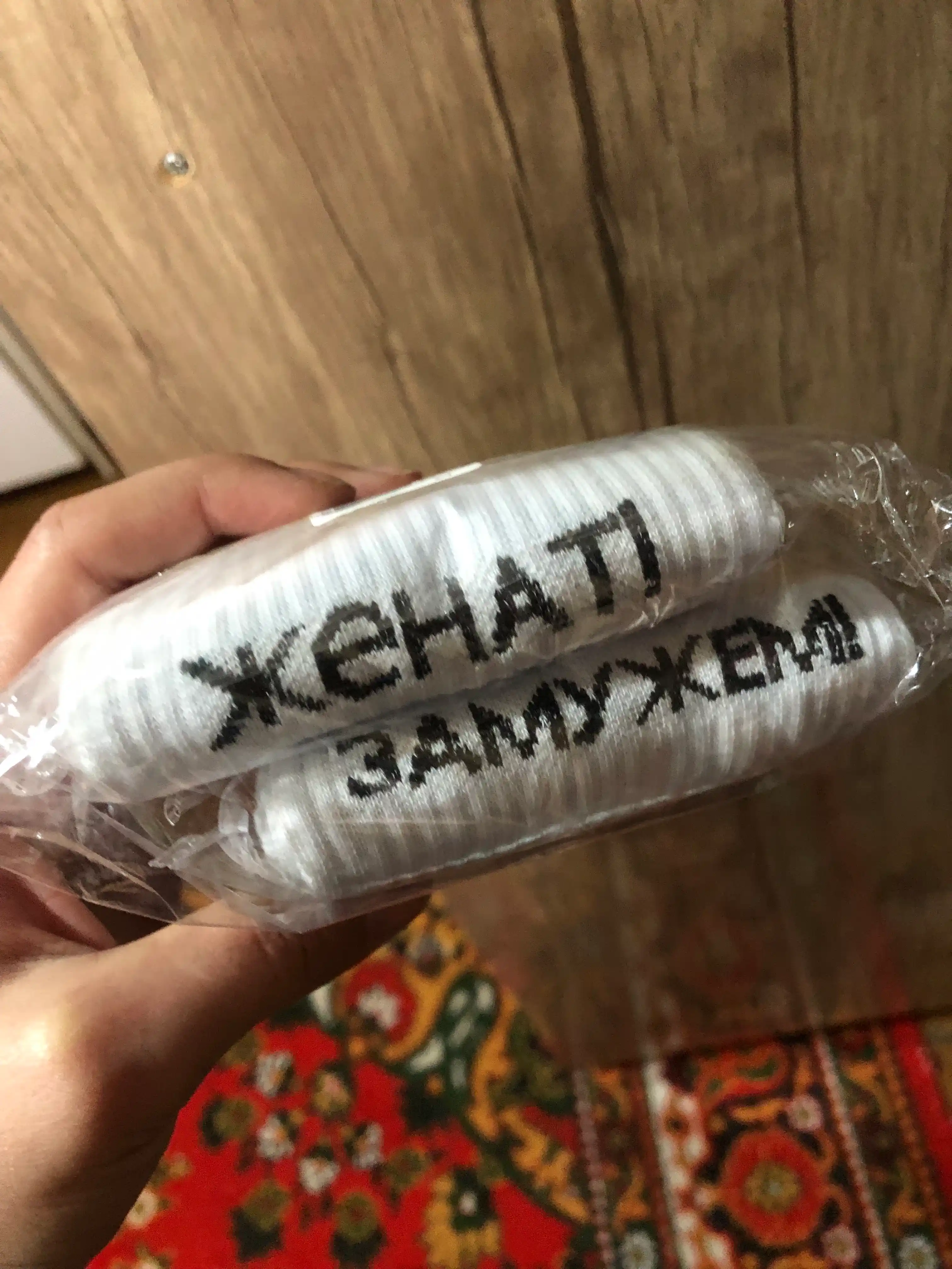 Носки длинные, спортивные, мужские и женские, носки с принтом, 2 пары