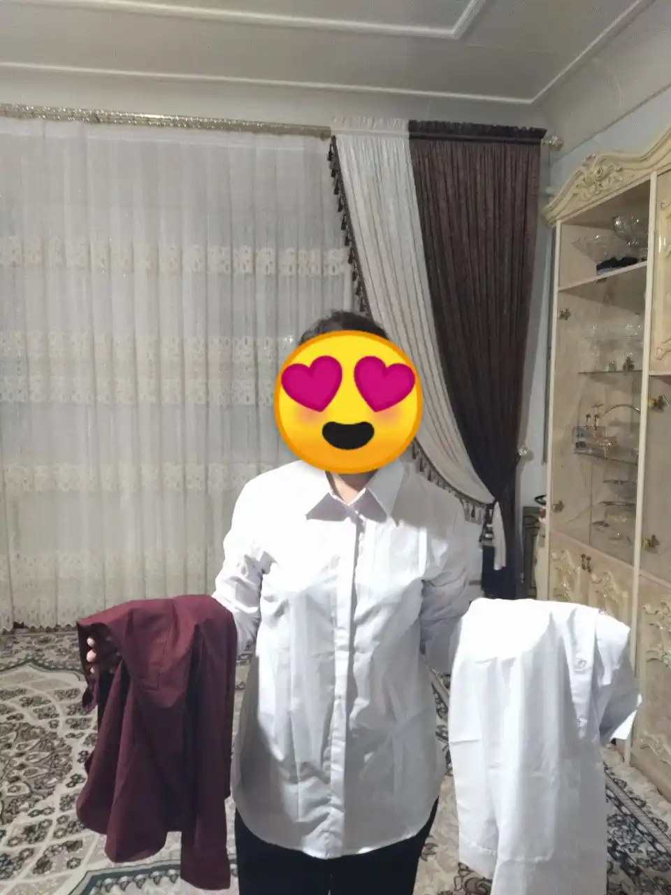 Женская рубашка, с длинным рукавом, из хлопка и полиэстера - стиль, комфорт