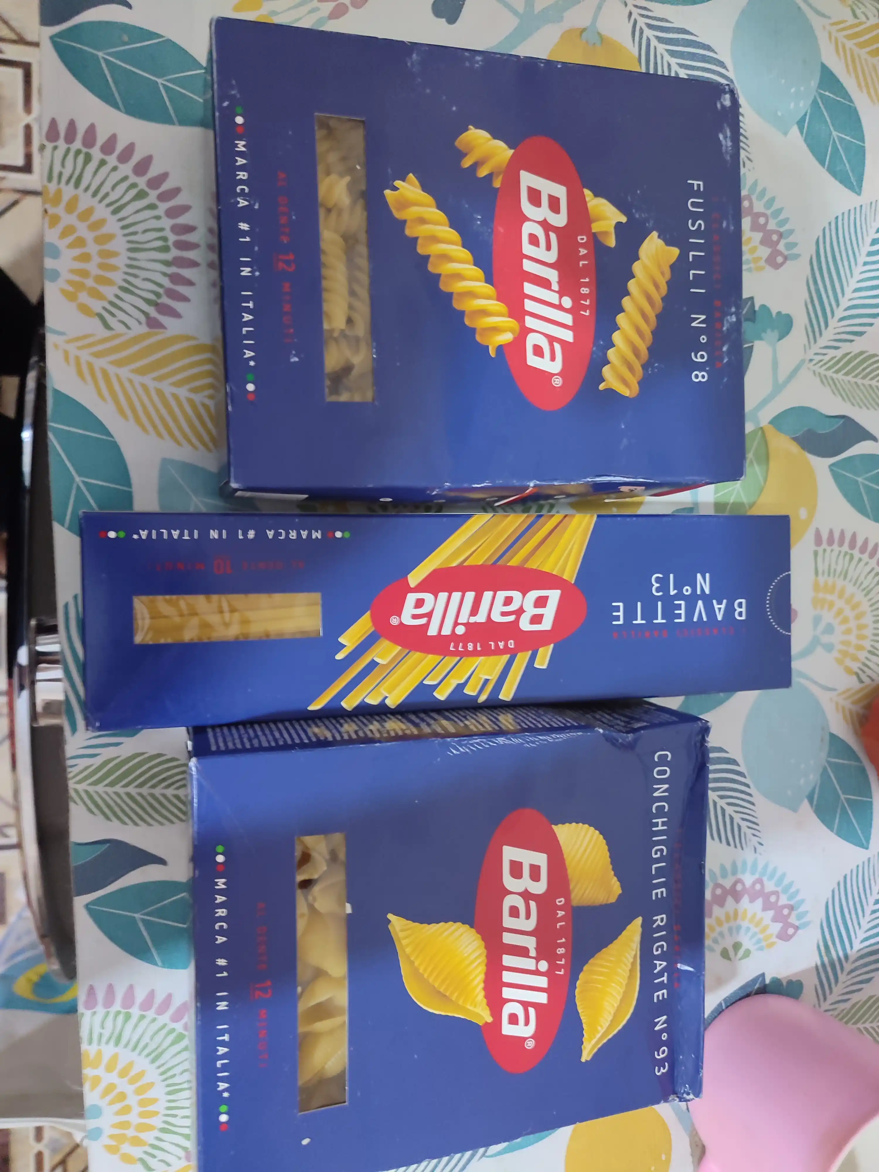 Makaron Barilla Conchiglie Rigate 93, qattiq bug'doy navlaridan, 450 g