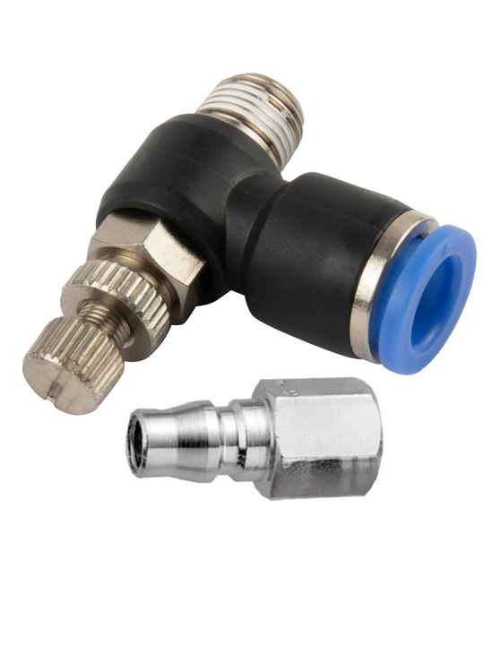 Shlang uchun tez chiqariladigan burchakli igna kran, 8 mm-3 8