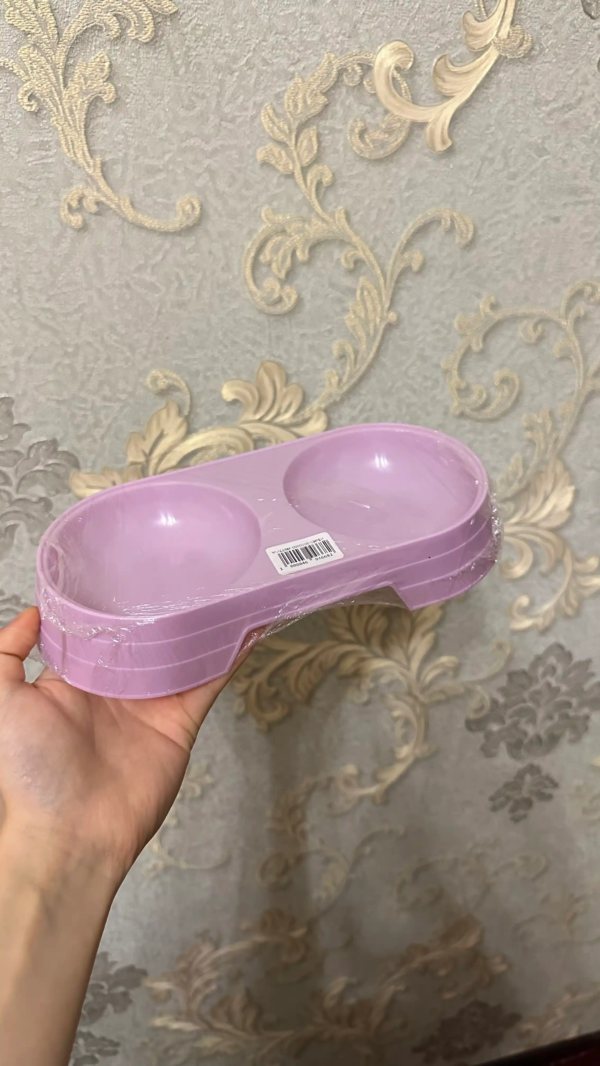Миска двойная для кошек, мелких животных, грызунов, размер 23*12*4 см