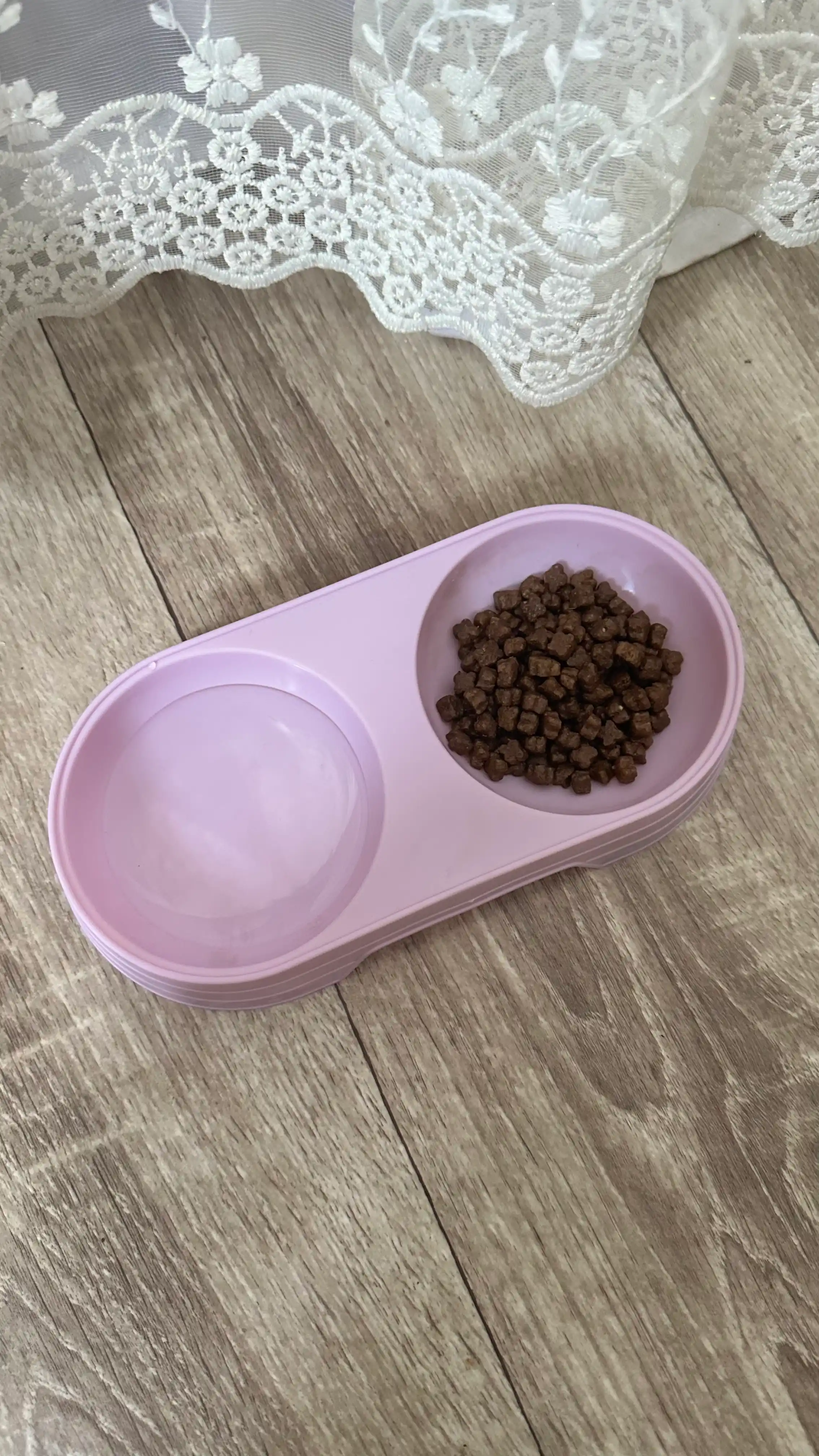 Миска двойная для кошек, мелких животных, грызунов, размер 23*12*4 см