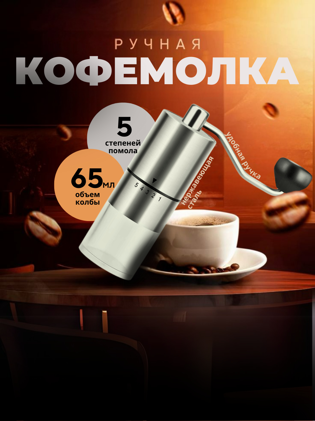 Блендер портативный и кофемолка, дробилка для кофе, измельчитель ручной ...