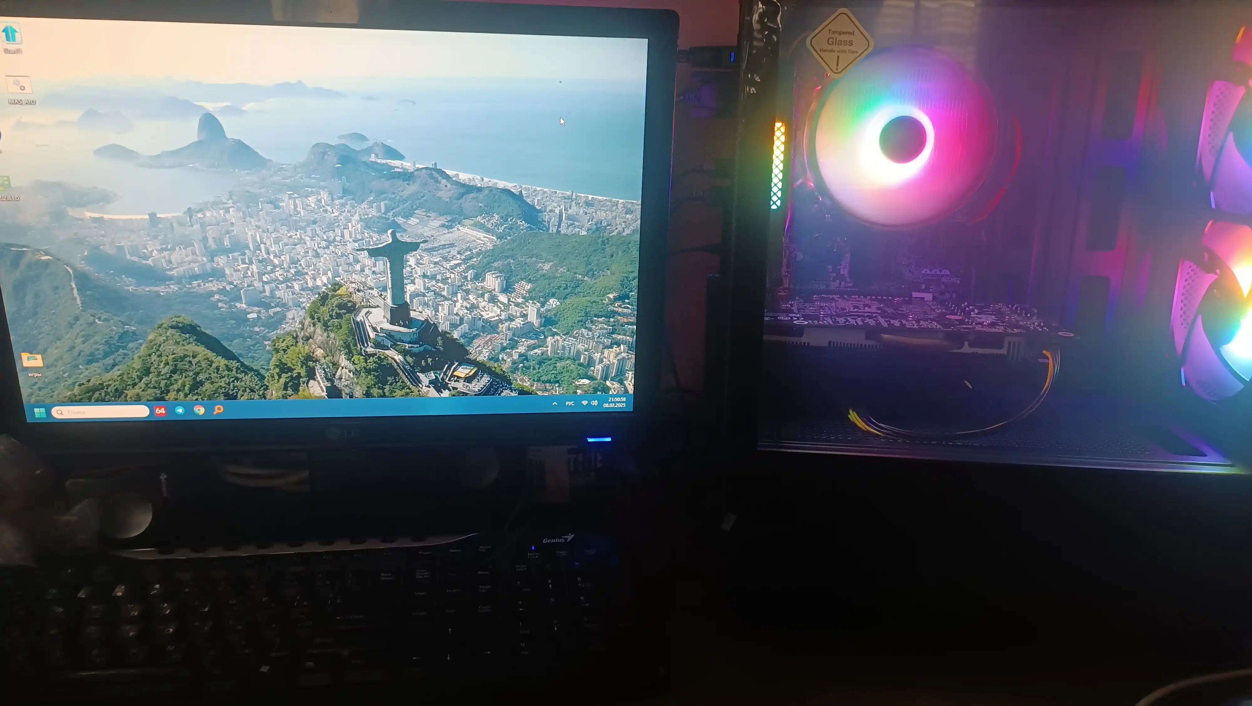 O'yin tizim bloki FPMAX Intel Core i7-4,40 Gts gacha/ 16 GB DDR4 /GTX 6 gb videokarta