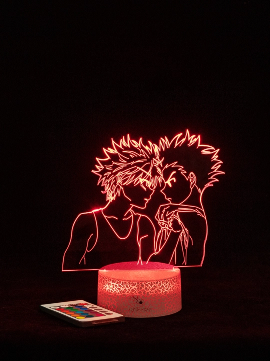 Anime Hunter HxH, pultli 3D chiroq, LED RGB yoritgich va USB - 