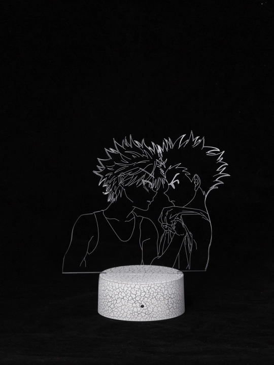 Anime Hunter HxH, pultli 3D chiroq, LED RGB yoritgich va USB