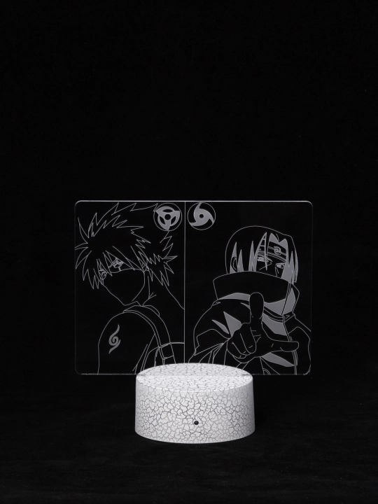 Аниме Наруто, 3D светильник ночник с пультом Naruto, LED RGB подсветкой и USB, подарок
