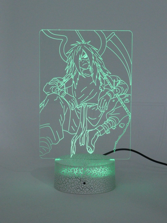 Аниме Наруто, 3D светильник ночник с пультом Naruto, LED RGB подсветкой и USB, подарок
