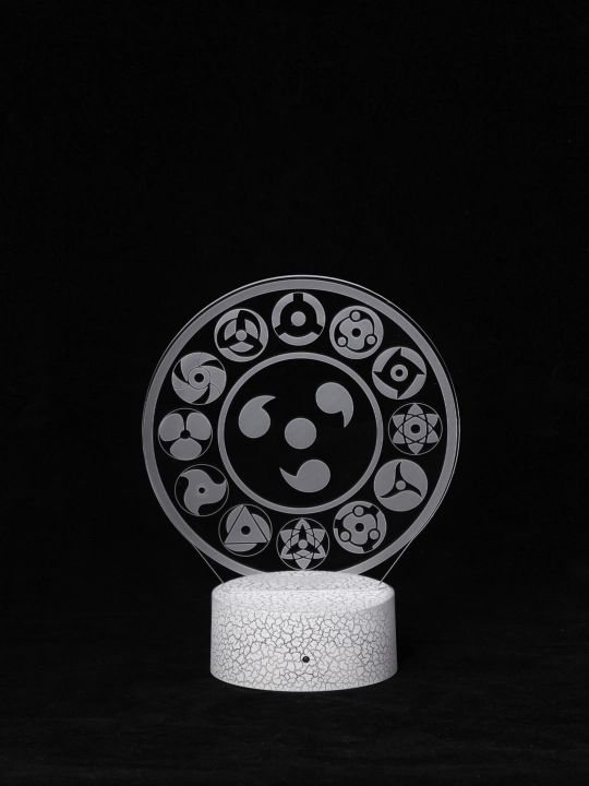 Аниме Наруто, 3D светильник ночник с пультом Naruto, LED RGB подсветкой и USB, подарок