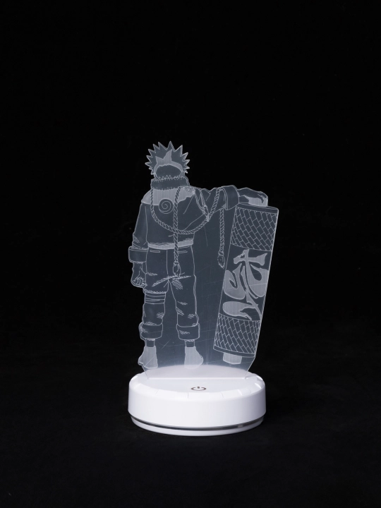 Аниме Наруто, 3D светильник ночник с пультом Naruto, LED RGB подсветкой и USB, подарок