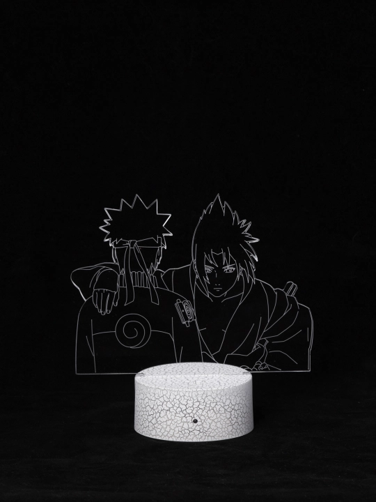 Аниме Наруто, 3D светильник ночник с пультом Naruto, LED RGB подсветкой и USB, подарок