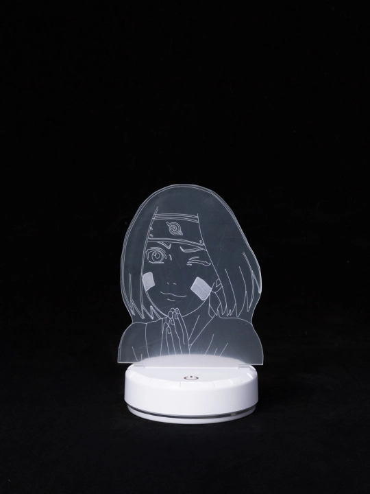 Аниме Наруто, 3D светильник ночник с пультом Naruto, LED RGB подсветкой и USB, подарок