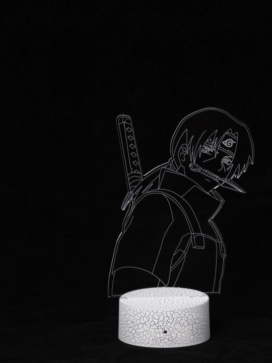 Аниме Наруто, 3D светильник ночник с пультом Naruto, LED RGB подсветкой и USB, подарок