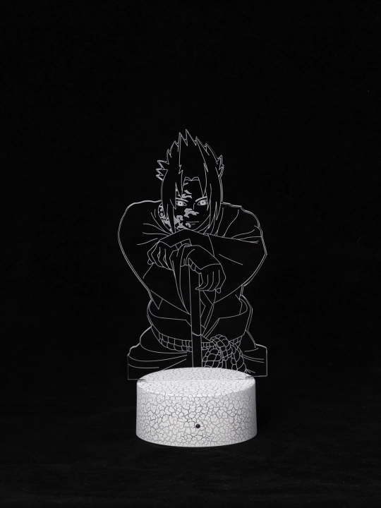 Аниме Наруто, 3D светильник ночник с пультом Naruto, LED RGB подсветкой и USB, подарок