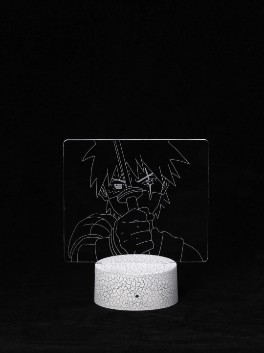 Аниме Наруто, 3D светильник ночник с пультом Naruto, LED RGB подсветкой и USB, подарок