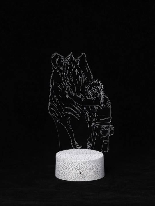 Аниме Наруто, 3D светильник ночник с пультом Naruto, LED RGB подсветкой и USB, подарок
