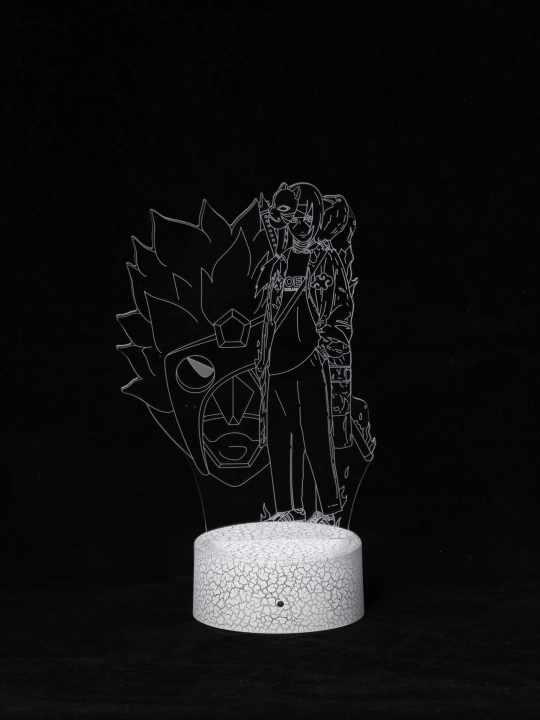 Аниме Наруто, 3D светильник ночник с пультом Naruto, LED RGB подсветкой и USB, подарок