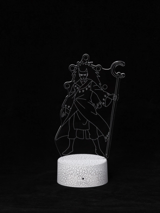 Аниме Наруто, 3D светильник ночник с пультом Naruto, LED RGB подсветкой и USB, подарок