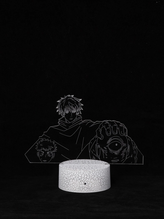 3D ночник с пультом, Аниме "Магическая Битва", Jujutsu Kaisen, LED RGB подсветкой