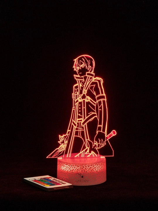 Qilich Sanati Olnayn, Sword Art Online SAO 3D anime chirogi, RGB boshqaruv pulti, sovg'a - 
