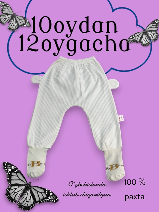 Bolalar uchun shimlari paypoqlar bilan, 10 oydan 12 oygacha