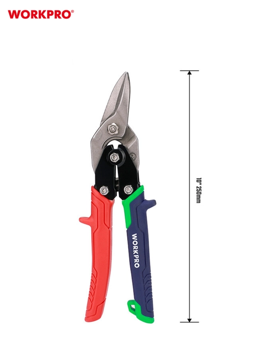 WORKPRO aviatsiya qalay qisqichlari, 250 mm, o'ng PROF WP214019