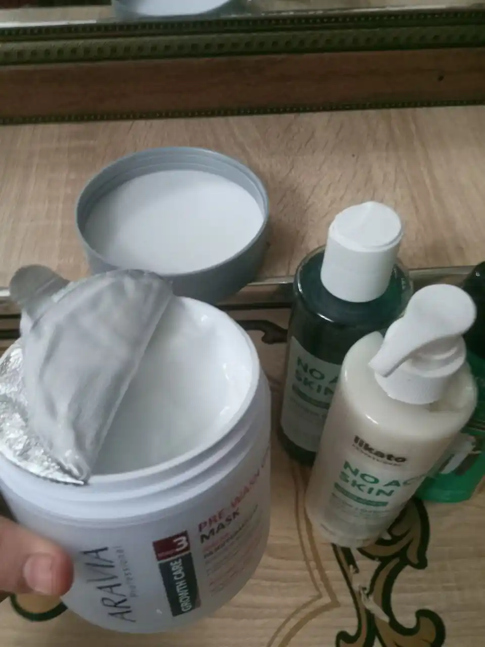 Маска разогревающая для роста волос Pre-Wash Grow Mask, Aravia,  300 мл