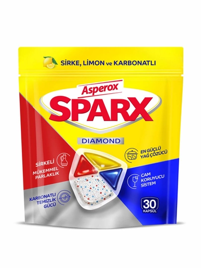 Капсулы для посудомоечной машины ASPEROX SPARX CAPSULE, 30 шт, 234 г — COSMOHO-20215