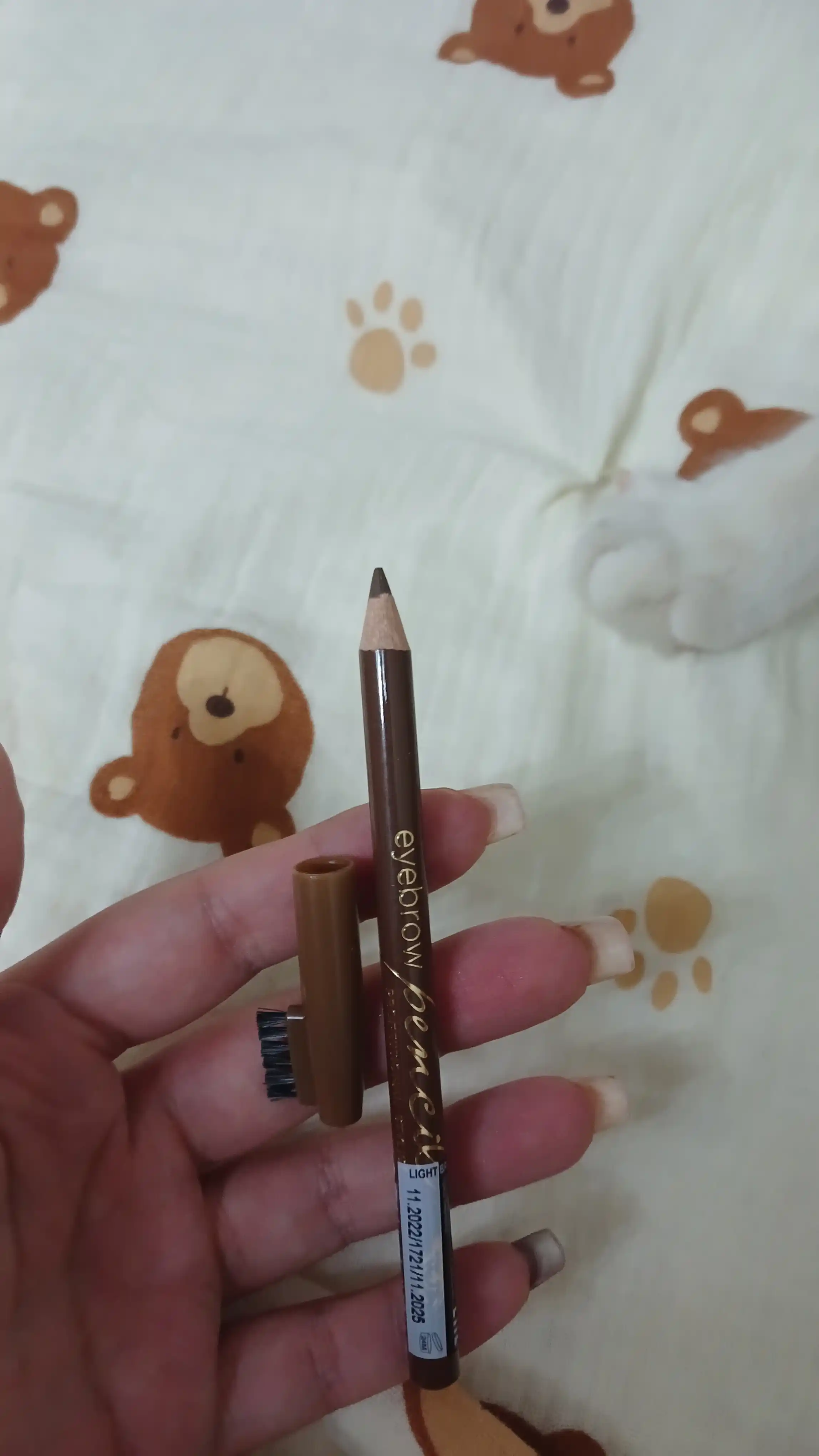 Карандаш для бровей Eveline Eyebrow pencil, светло коричневый