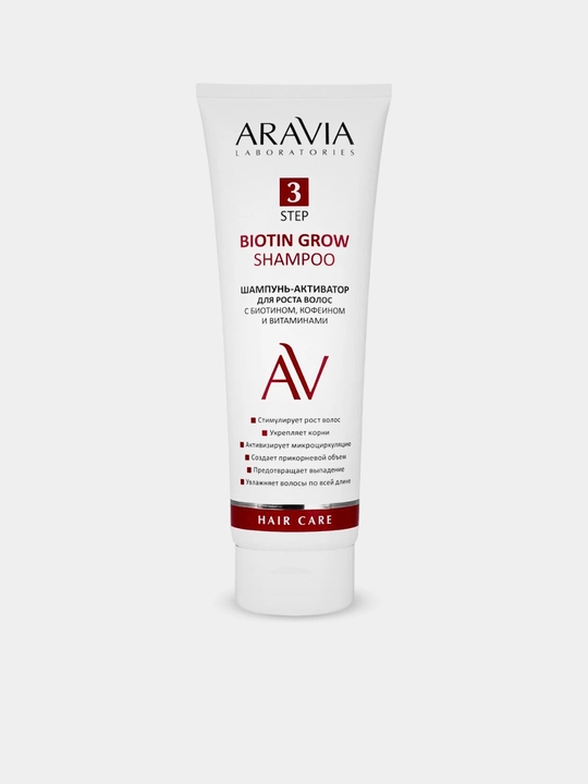 Aravia soch shampuni, quruq, shikastlangan, soch o'sishi uchun, 250 ml