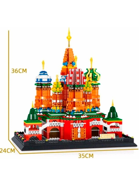 Конструктор LEGO, со всемирно известными зданиями, для взрослых и детей