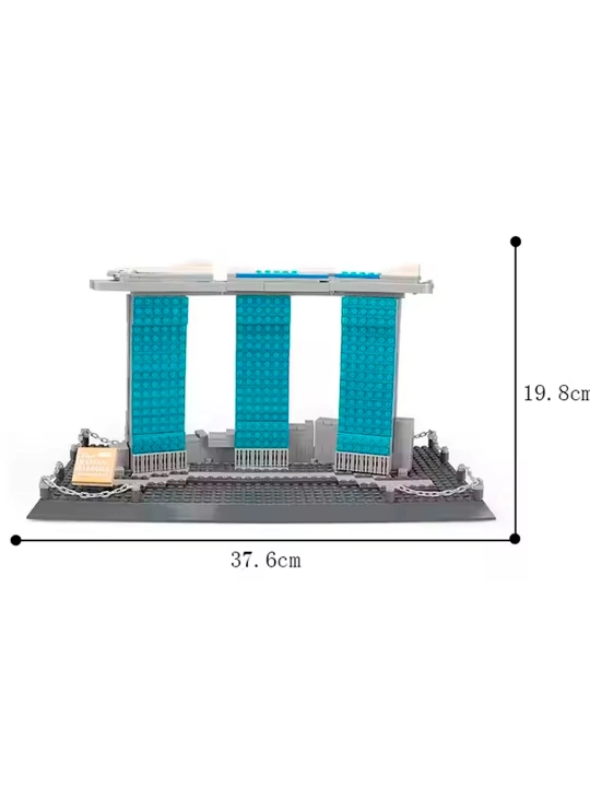 Конструктор LEGO, со всемирно известными зданиями, для взрослых и детей - 