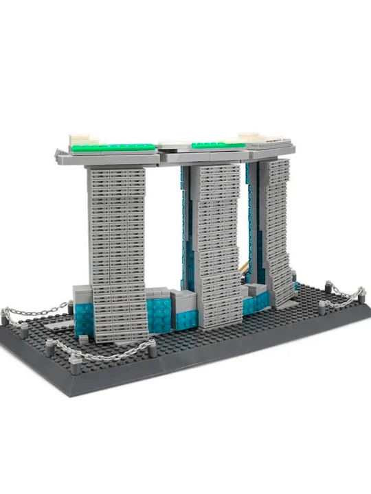 Конструктор LEGO, со всемирно известными зданиями, для взрослых и детей