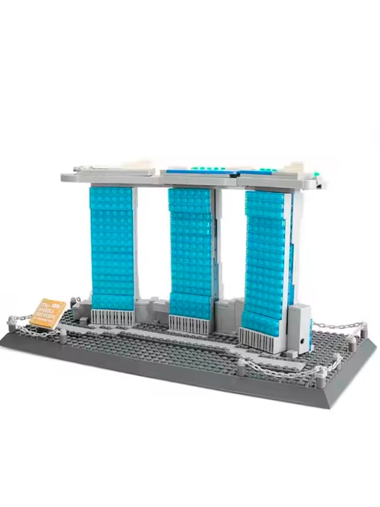 Конструктор LEGO, со всемирно известными зданиями, для взрослых и детей