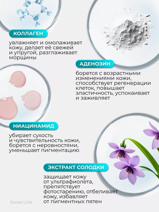Koreyani quyoshdan hiimoyalovchi krem,yuz uchun Enough 3 tasi 1 da SPF50 PA+++, kollagenli
