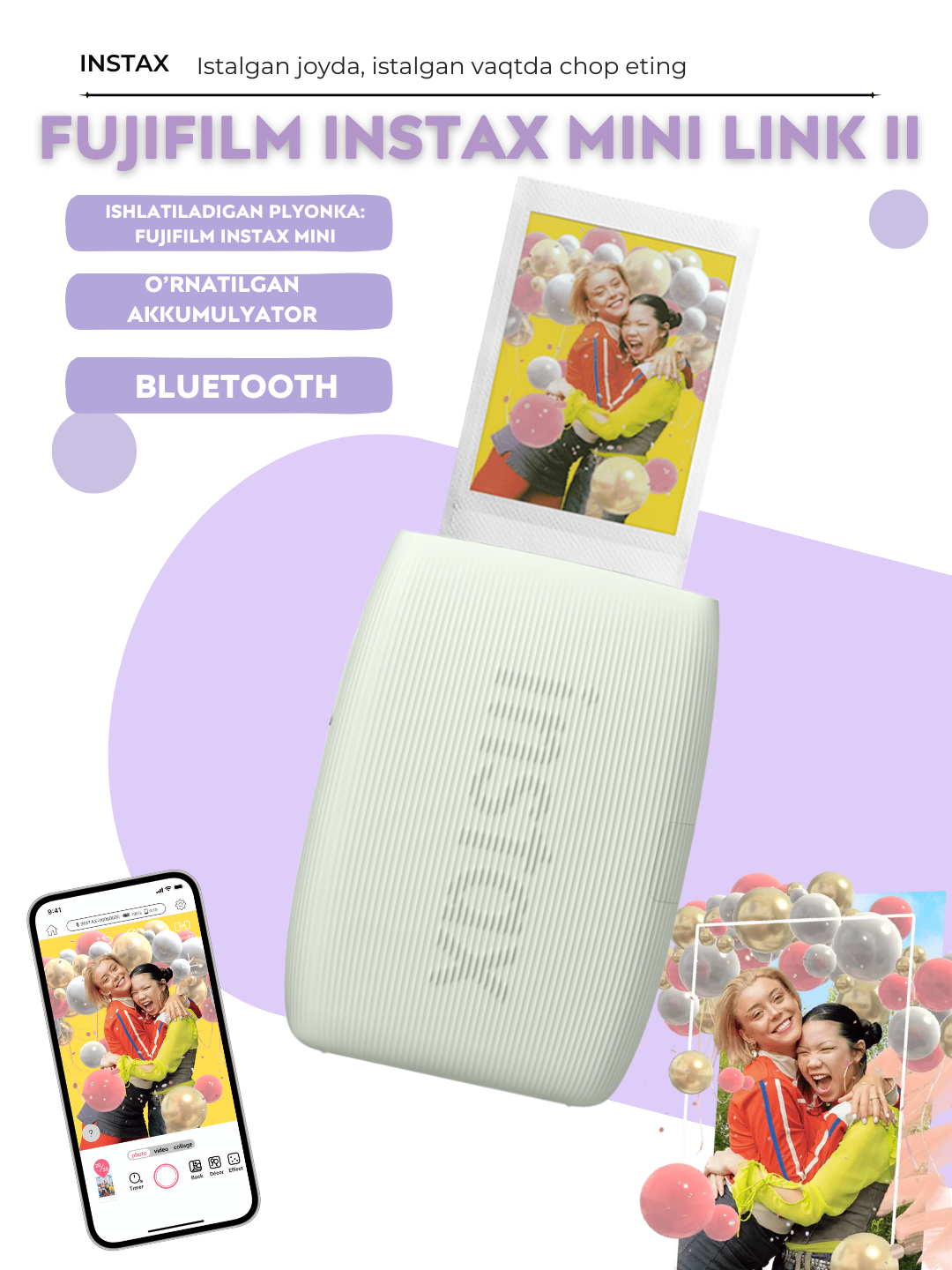Принтер для смартфона Fujifilm Instax Mini Link 3