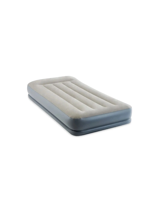 Intex надувная кровать "Mid-Rice Airbed", с подголовником и встроенным насосом 220В