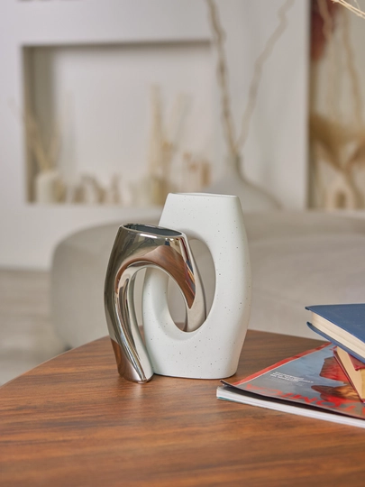 Ваза керамическая двойная интерьерная, VASE9