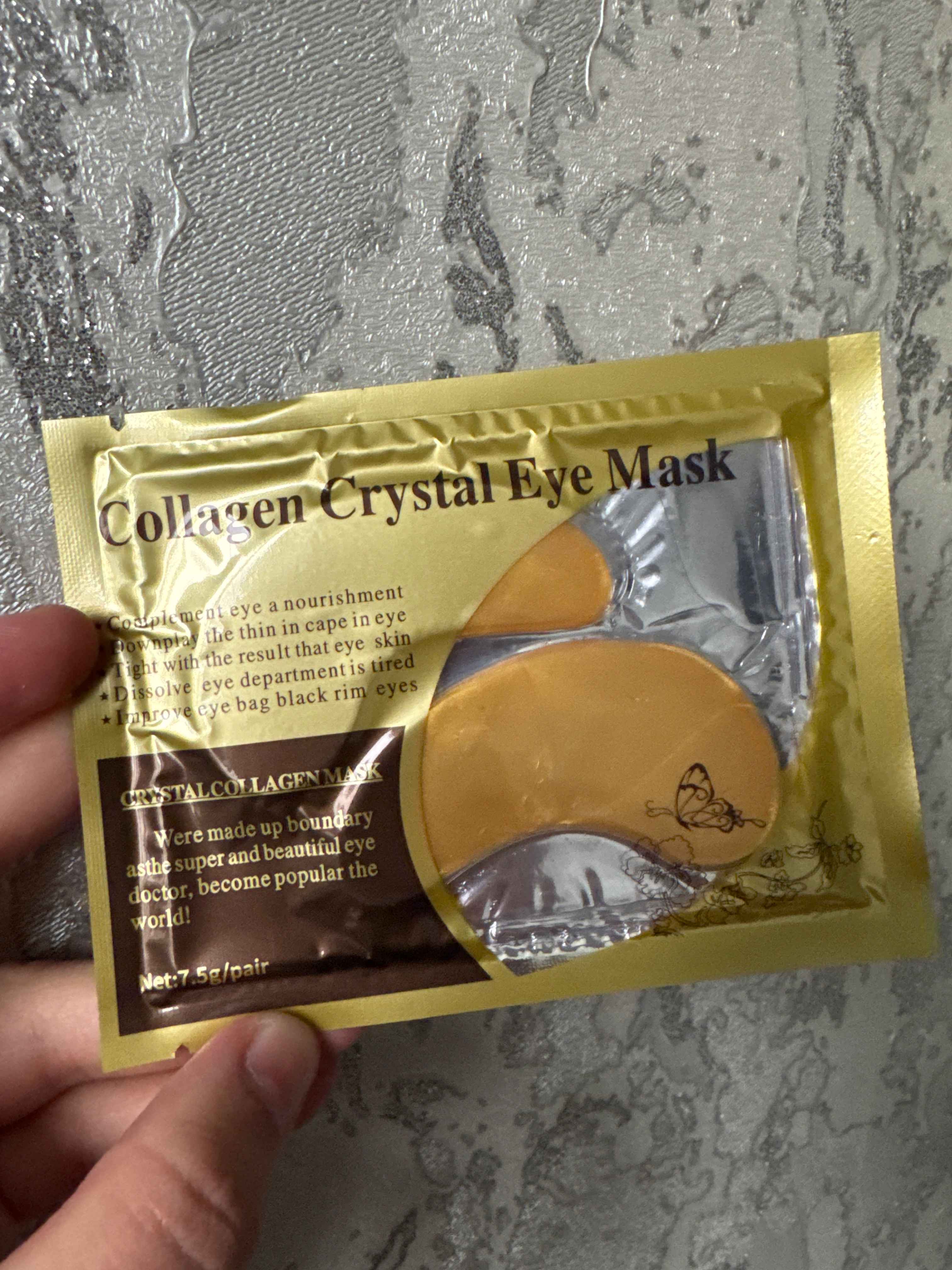 Patchilar ko'z uchun Collagen Crystal Eye Mask gidrogel, kollagen, 2 dona