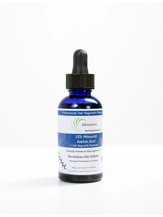 IiSolutions minoksidil 15% soch va soqol uchun, Minoxidil 15% - 