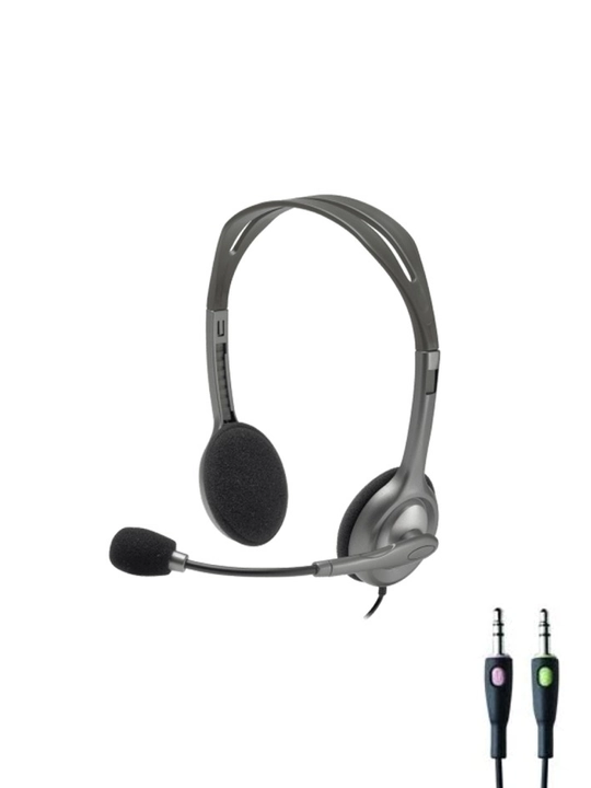 Kompyuter, koll-markaz, qo‘ng‘iroqlar, o‘yinlar, musiqa, aux uchun Logitech H110 simli